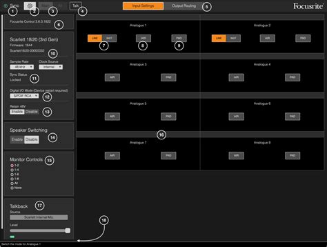 how to record left and right chanel with focus control|focusrite control settings.